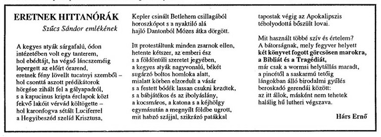 Vers Hárs Ernő